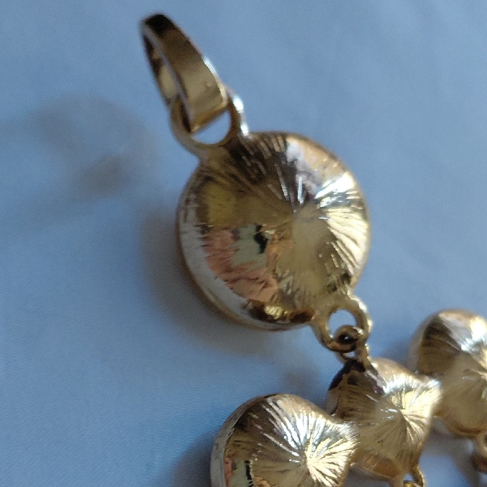 Elegant Gold and PINK Pendant - Picture 11 of 14